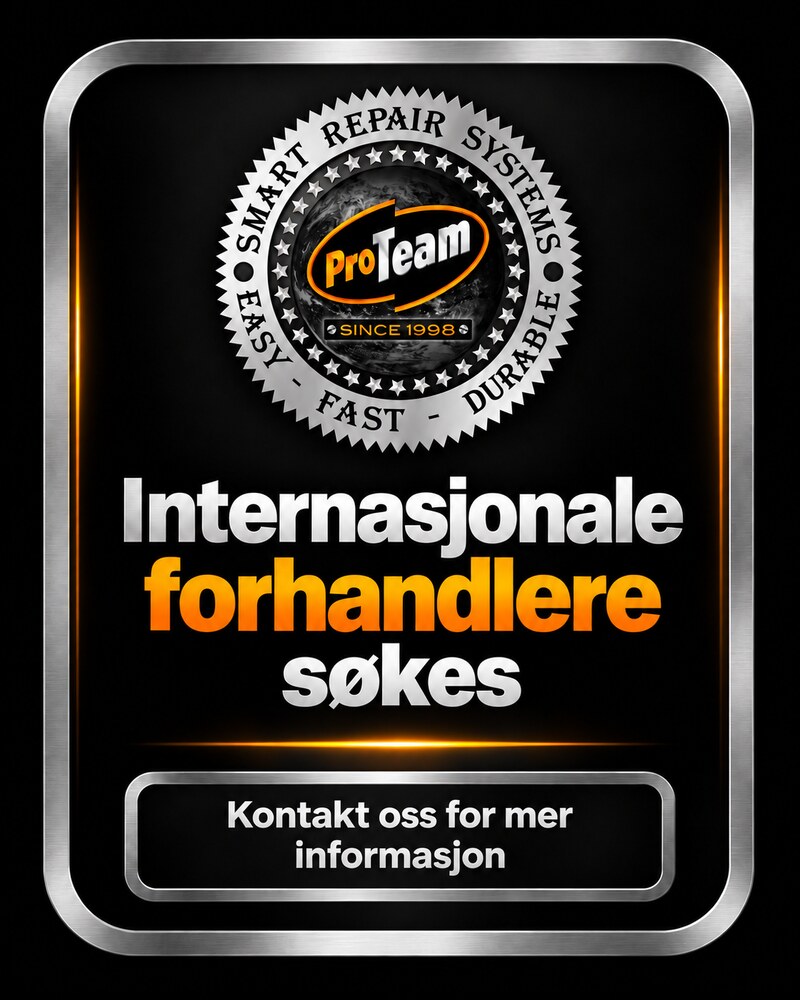 Internasjonale forhandlere søkes – kontakt Proteam Smart Repair