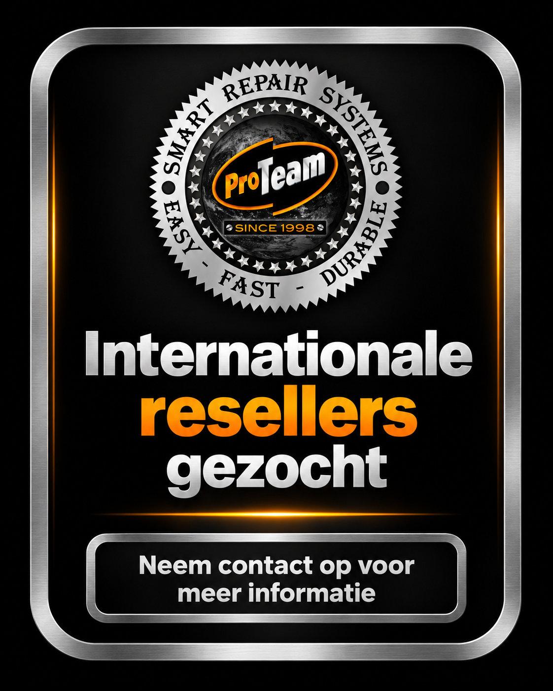 Internationale resellers gezocht – neem contact op met Proteam Smart Repair