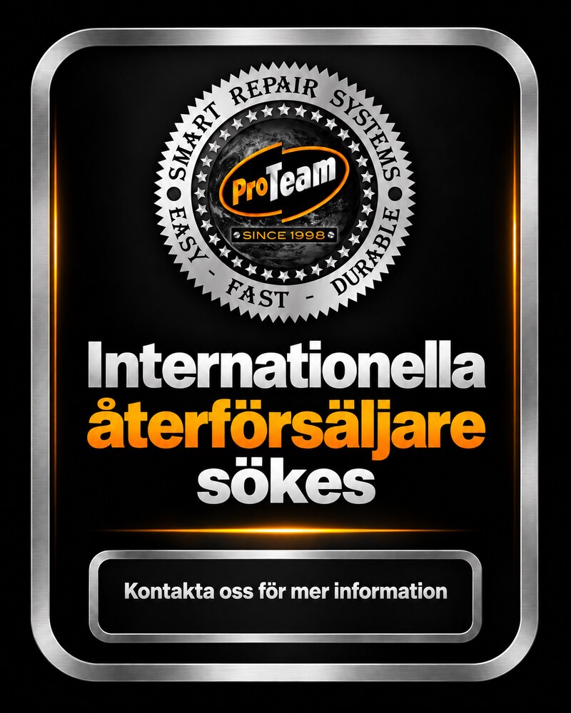 Internationella återförsäljare sökes – kontakta Proteam Smart Repair